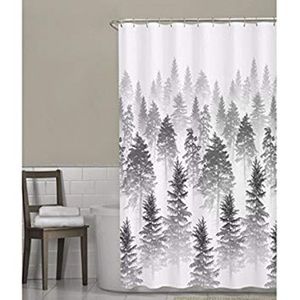 SHOWER CURTAIN! Dreamy Trees Winter Forest